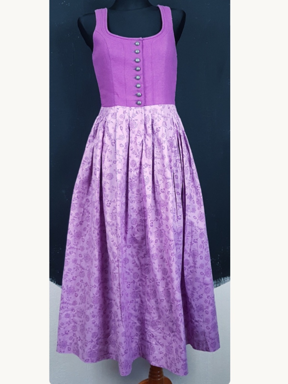 RARE 90s Oktoberfest Dirndl, Purple, size XS